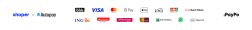payment methods: Visa, mastercard, paypay, google pay, apple pay